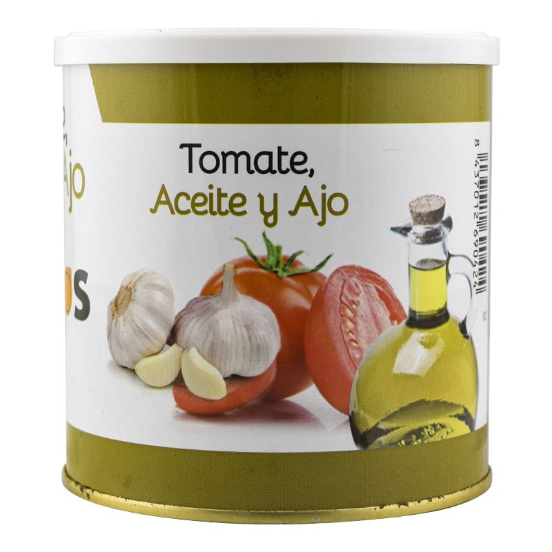 Tomate, aceite de oliva virgen extra y ajo Iberitos lata 700 g Tomate, aceite de oliva virgen extra y ajo Iberitos lata 700 g