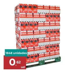 Cerveza Ambar Especial 25 cl palet 77 packs de 24 botellines