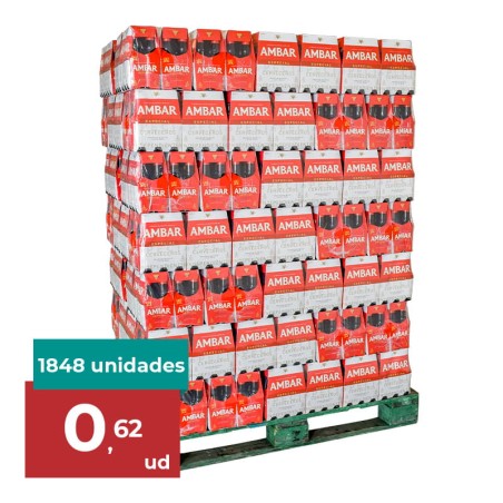 Cerveza Ambar Especial 25 cl palet 77 packs de 24 botellines