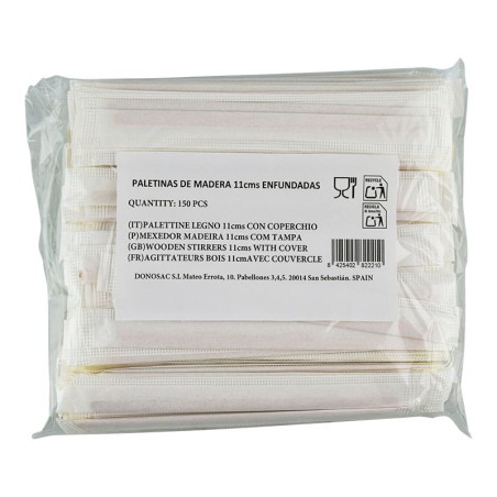 Paletinas de madera enfundadas 11 cm bolsa 150 ud