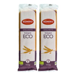 Espaguetis integrales ecológicos Romero pack 2x500 g