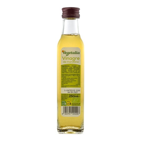 Vinagre de manzana ecológico Vegetalia botella 250 ml