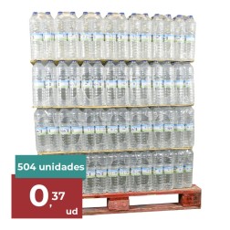 Agua mineral Sierra del Águila 1.5 litros palet 84 packs de 6 botellas
