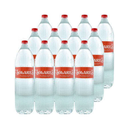 Agua mineral Solares 1.5 litros 2 packs de 6 botellas