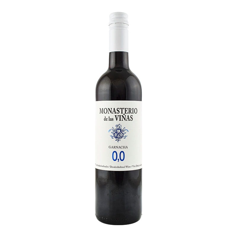 Vino tinto sin alcohol 0,0 Monasterio de las Viñas Garnacha botella 75 cl Vino tinto sin alcohol 0,0 Monasterio de las Viñas Garnacha botella 75 cl