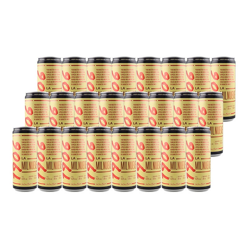 Cerveza 1906 La Mil Nueve 33 cl pack 24 latas Cerveza 1906 La Mil Nueve 33 cl pack 24 latas