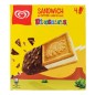 Sandwich de helado con toppings y galleta sabor Dinosaurus caja 4 ud 480 ml Sandwich de helado con toppings y galleta sabor Dinosaurus caja 4 ud 480 ml