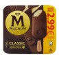 Helado de vainilla con chocolate con leche sin gluten Magnum Classic caja 3 ud 300 ml