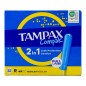 Tampones Tampax Compak Regular 2 en 1 caja 22 ud Tampones Tampax Compak Regular 2 en 1 caja 22 ud