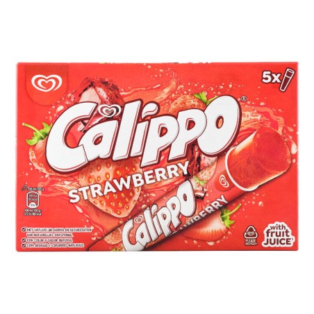 Helado Calippo sabor fresa 5 ud caja 525 ml