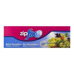 Bolsas herméticas para congelación medianas 27x28 cm ZipFix caja 15 ud