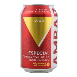 Cerveza Ambar Especial 33 cl pack 24 latas