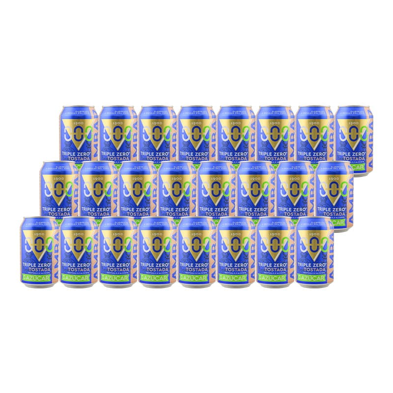 Cerveza tostada sin alcohol sin azúcar Ambar Triple Zero Tostada 33 cl pack 24 latas Cerveza tostada sin alcohol sin azúcar Ambar Triple Zero Tostada 33 cl pack 24 latas