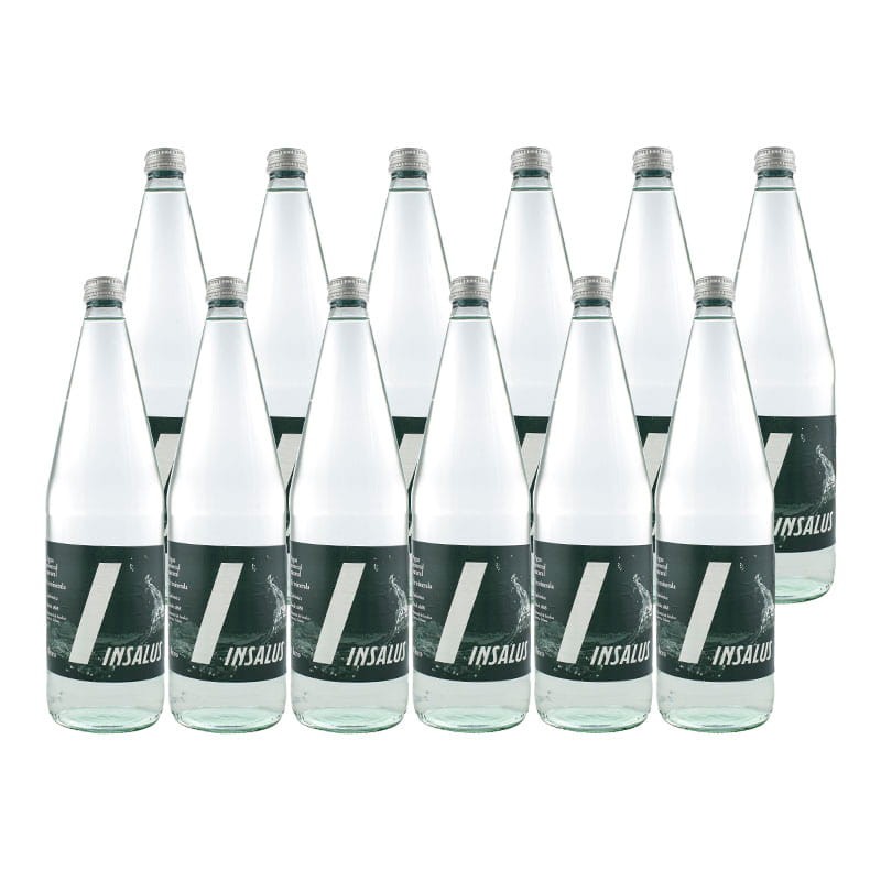 Agua mineral natural con gas Insalus 1 litro caja 12 botellas Agua mineral natural con gas Insalus 1 litro caja 12 botellas
