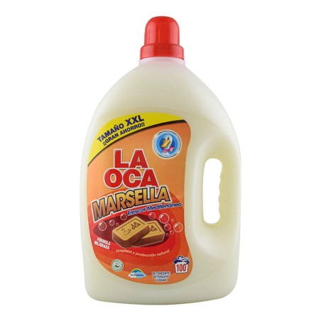 Detergente líquido La Oca Marsella Frescor Mediterráneo 100 lavados botella 5 litros