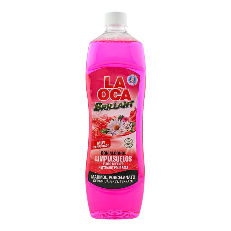 Limpiasuelos perfumado con alcohol La Oca Brillant Floral botella 1 litro Limpiasuelos perfumado con alcohol La Oca Brillant Floral botella 1 litro