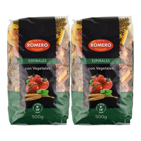 Espirales con vegetales Romero pack 2x500 g