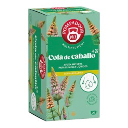 Infusión cola de caballo sabor piña Pompadour Plus 3 caja 20 bolsitas 40 g