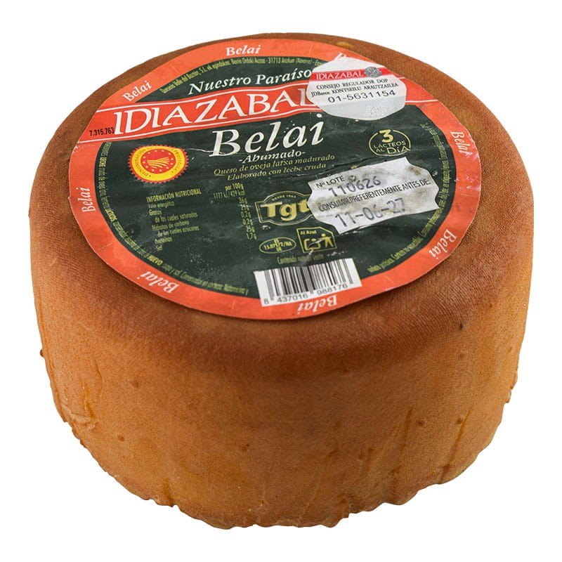 Queso de oveja ahumado Idiazábal Belai 900 g Queso de oveja ahumado Idiazábal Belai 900 g