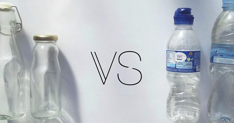 Agua embotellada en cristal: Pura, Reutilizable y A domicilio