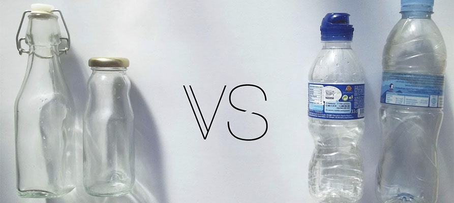 Agua embotellada en cristal: Pura, Reutilizable y A domicilio