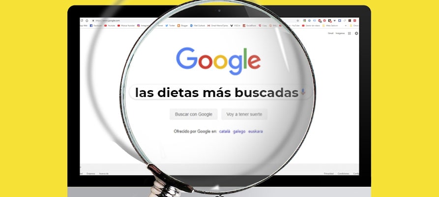 Las 5 dietas más buscadas en Google