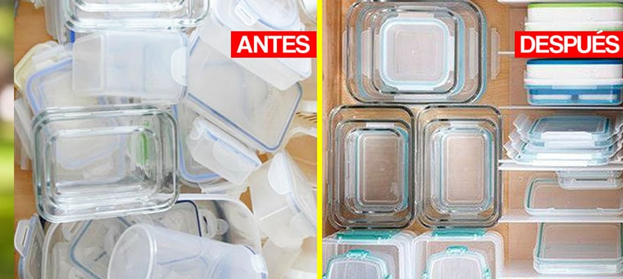 Los 5 mejores tips para organizar los tuppers de comida