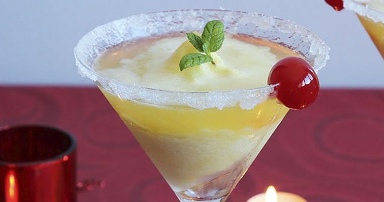 Sorbete de piña al cava