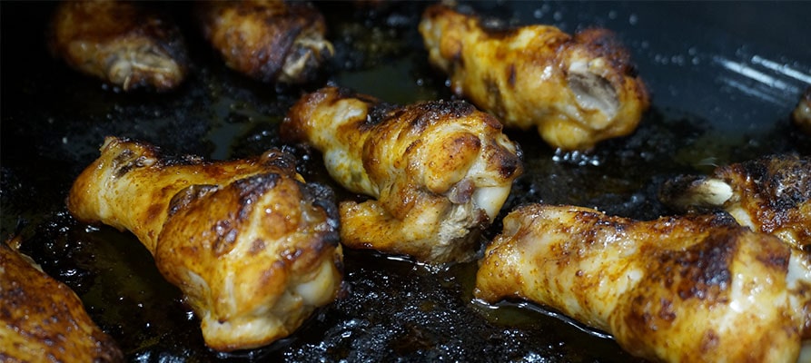 Alitas de pollo al horno con salsa de soja y miel