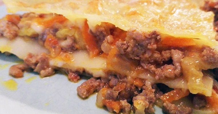 Lasaña boloñesa