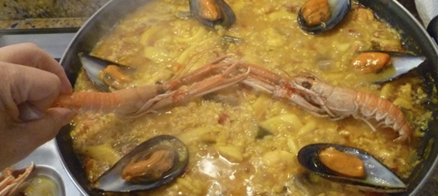 Arroz de pescado y marisco