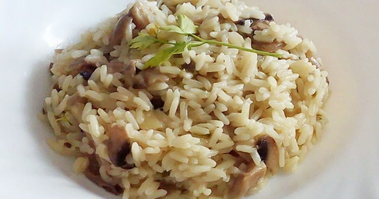 Risotto de champiñones
