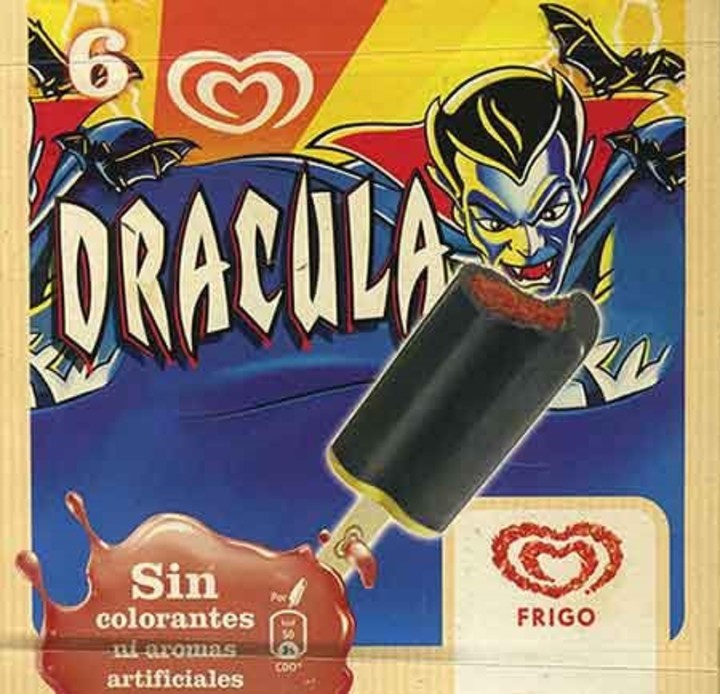 Helado Drácula de Frigo versión antigua
