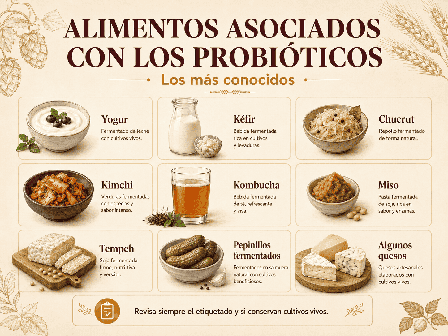 Alimentos probióticos