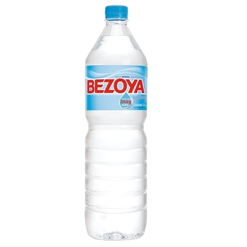 botella agua mineral bezoya