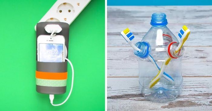 Manualidades realizadas con envases de plástico