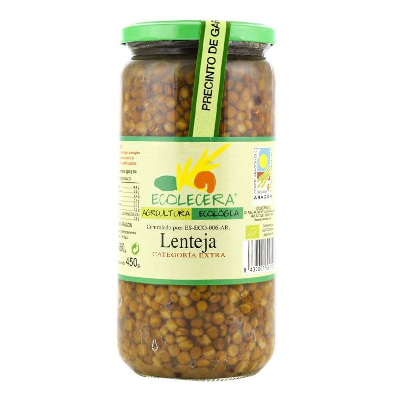 Lentejas ecológicas Ecolecera 720 g